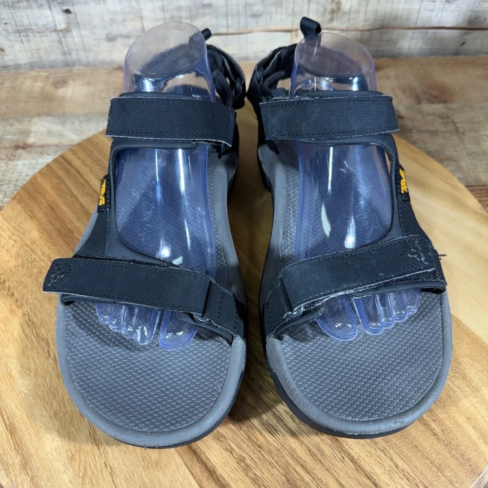 Teva Meacham Sandals Mens 10 Black Sport Universal Hiking Water 1110392 Beach